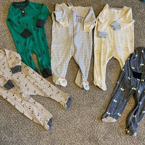 Baby boy fall sleepers
